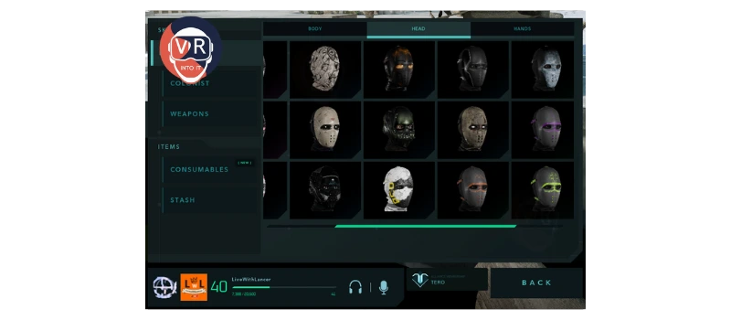 Various Reyab head skins.